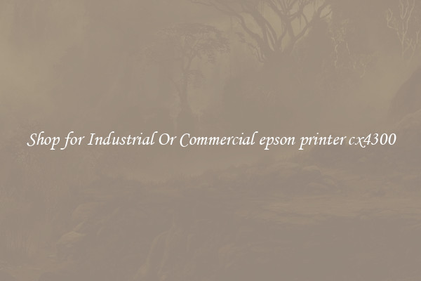 Shop for Industrial Or Commercial epson printer cx4300
