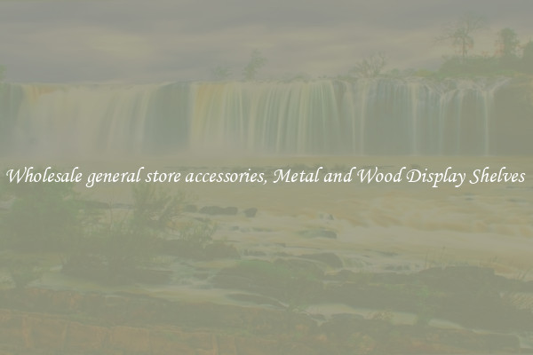 Wholesale general store accessories, Metal and Wood Display Shelves 