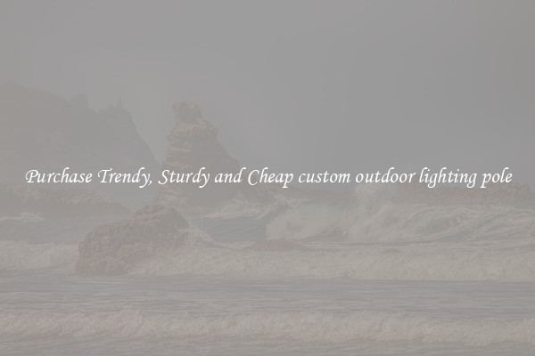 Purchase Trendy, Sturdy and Cheap custom outdoor lighting pole