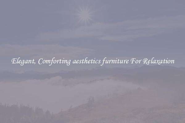 Elegant, Comforting aesthetics furniture For Relaxation