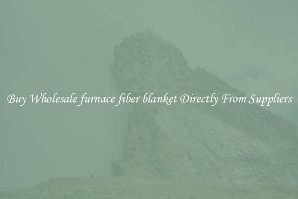 Buy Wholesale furnace fiber blanket Directly From Suppliers