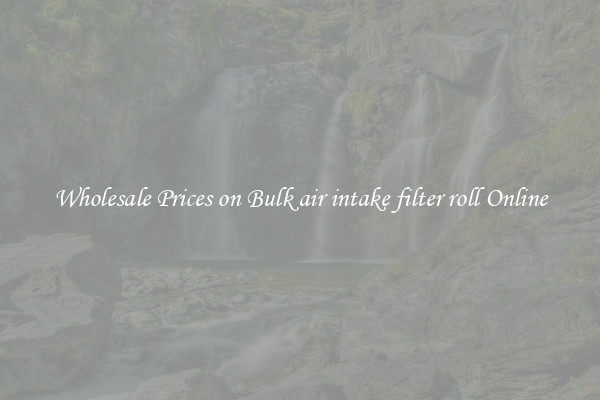 Wholesale Prices on Bulk air intake filter roll Online