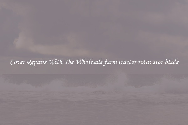  Cover Repairs With The Wholesale farm tractor rotavator blade 