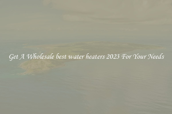 Get A Wholesale best water heaters 2023 For Your Needs