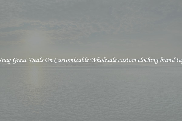 Snag Great Deals On Customizable Wholesale custom clothing brand tag