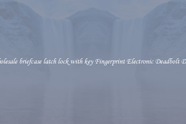 Wholesale briefcase latch lock with key Fingerprint Electronic Deadbolt Door 