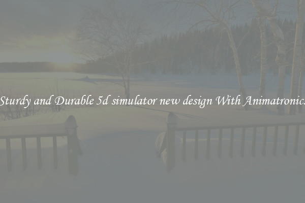 Sturdy and Durable 5d simulator new design With Animatronics