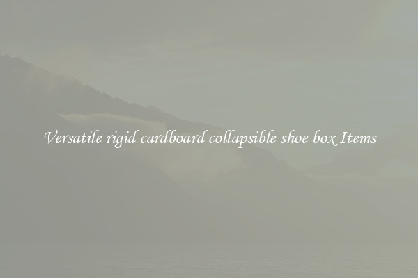Versatile rigid cardboard collapsible shoe box Items